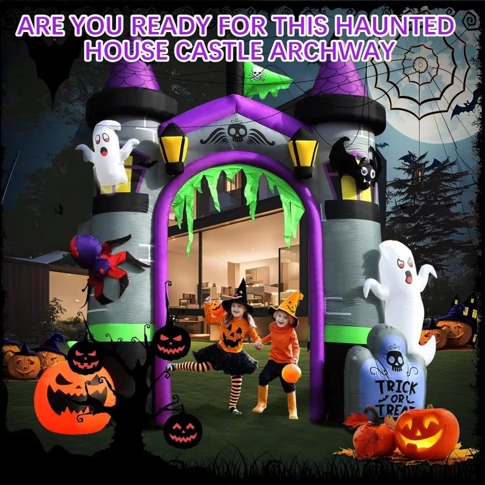 New Ghost Castle ! ( Inflatable ) For Outdoor Yard Decorations