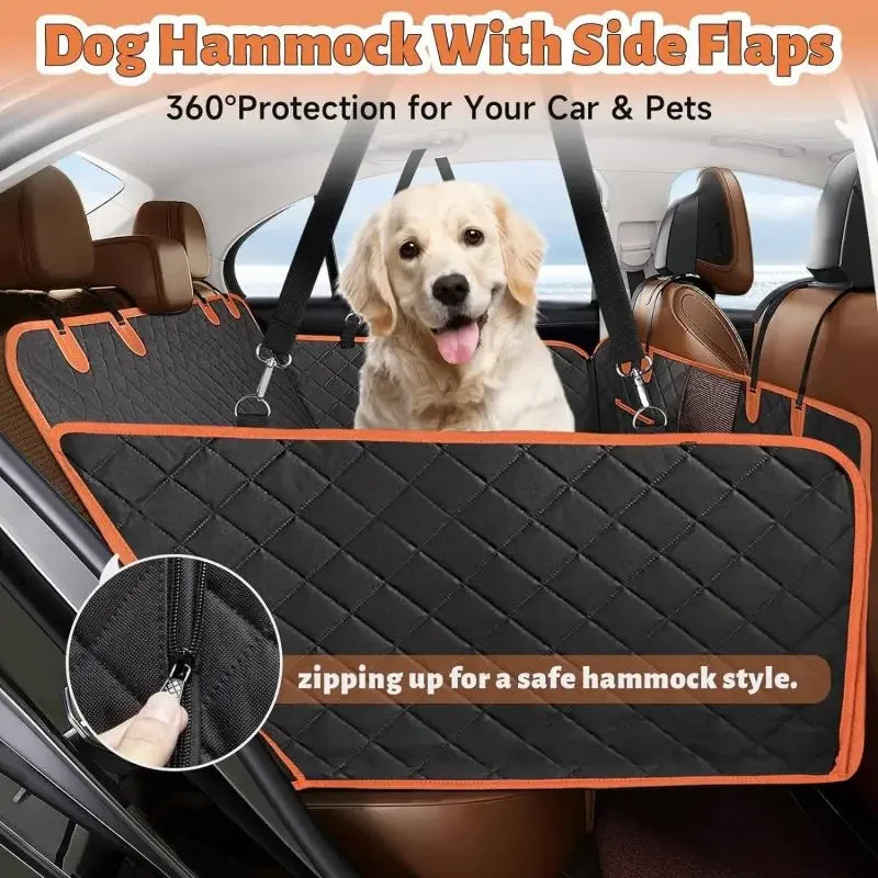 Hard Bottom Dog Car Seat Cover For All Car Size