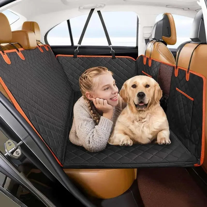 Hard Bottom Dog Car Seat Cover For All Car Size