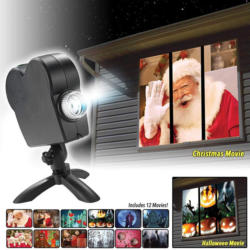 New 2 in 1! Halloween and Christmas Laser Projector 