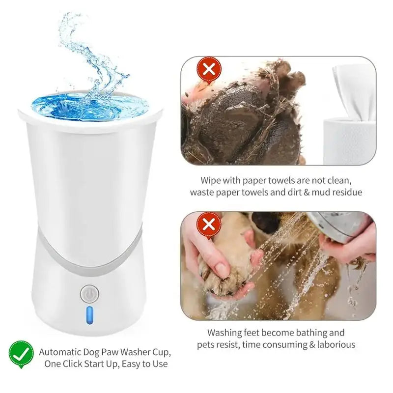 Portable Automatic Dog Paw Cleaner for Small and Medium Dogs