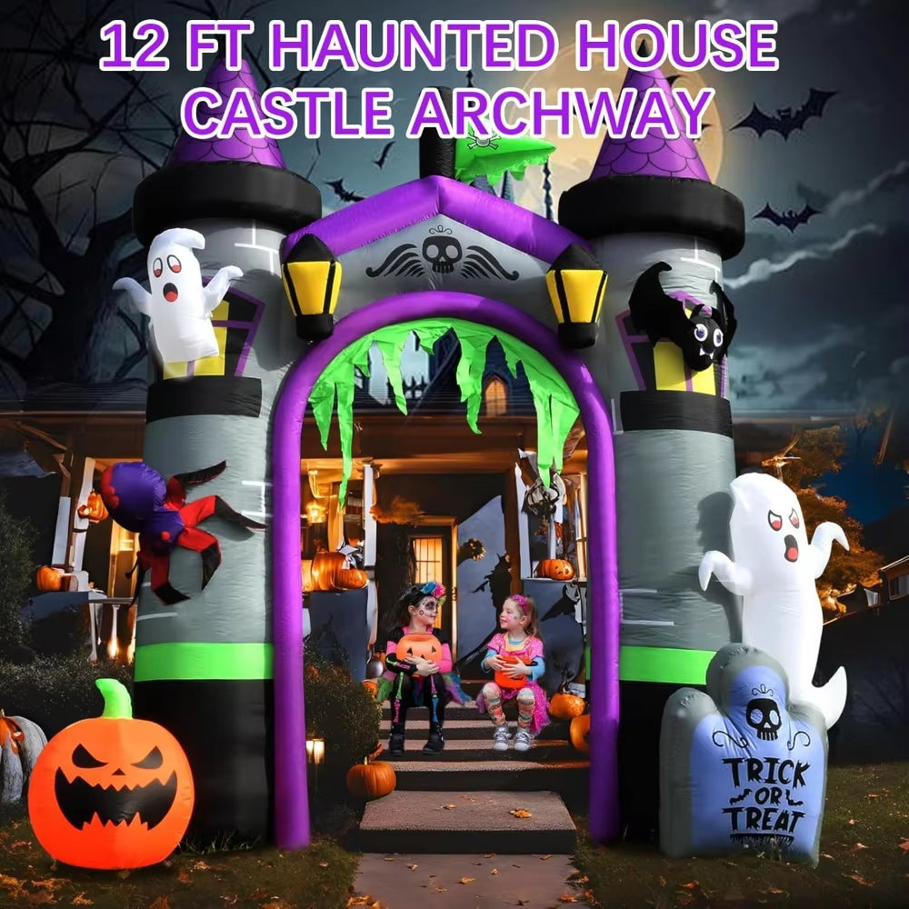 New Ghost Castle ! ( Inflatable ) For Outdoor Yard Decorations