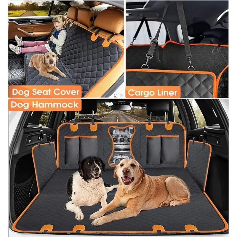 Hard Bottom Dog Car Seat Cover For All Car Size